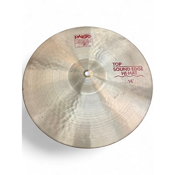 Used Paiste 14in 2002 SOUNDEDGE HI HAT PAIR Cymbal