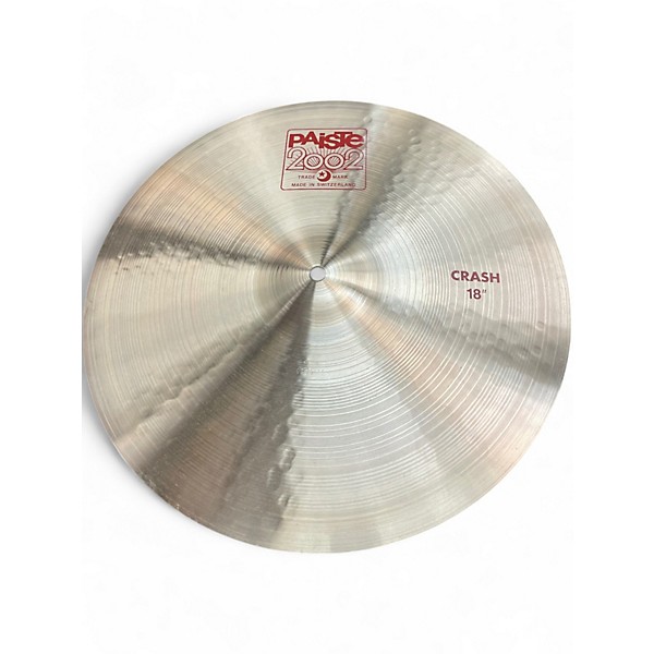 Used Paiste 18in 2002 Crash Cymbal