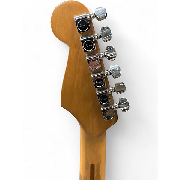 Used 1996 Fender Standard Stratocaster Black Solid Body Electric Guitar