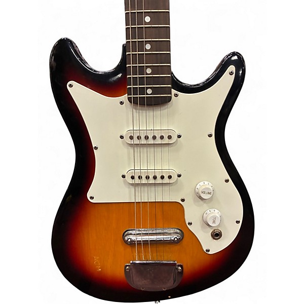 Used Harmony 02815 3 Color Sunburst Solid Body Electric Guitar