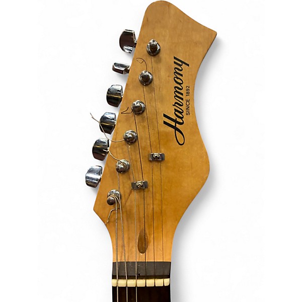 Used Harmony 02815 3 Color Sunburst Solid Body Electric Guitar