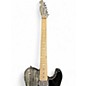 Used  Harley Benton TE-90FLT Black and White Solid Body Electric Guitar