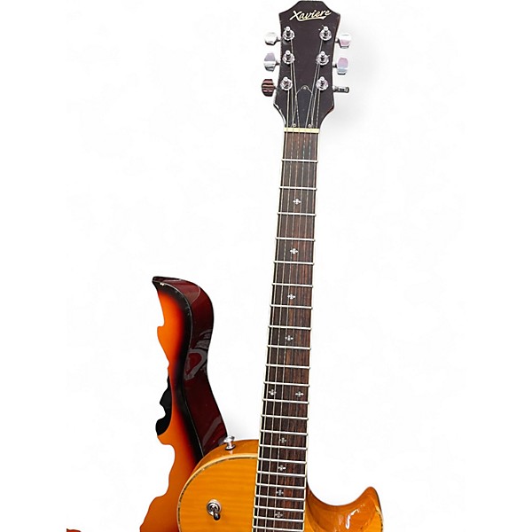 Used 2000s Xaviere xv500 Honey Burst Solid Body Electric Guitar