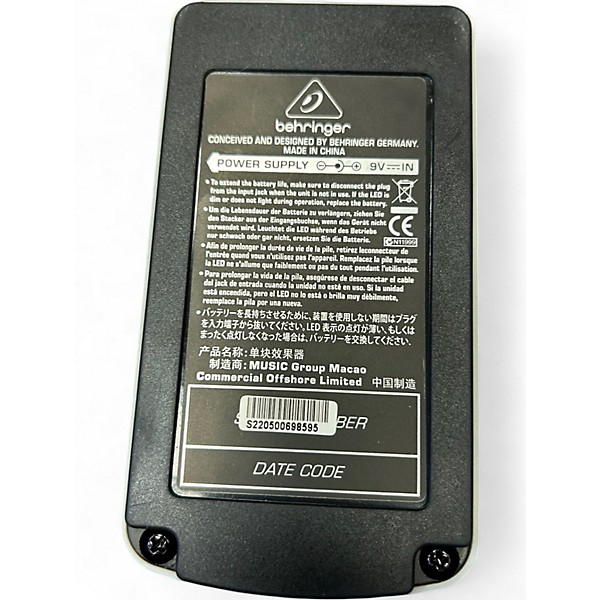 Used Behringer NR300 Noise Reduction Effect Pedal