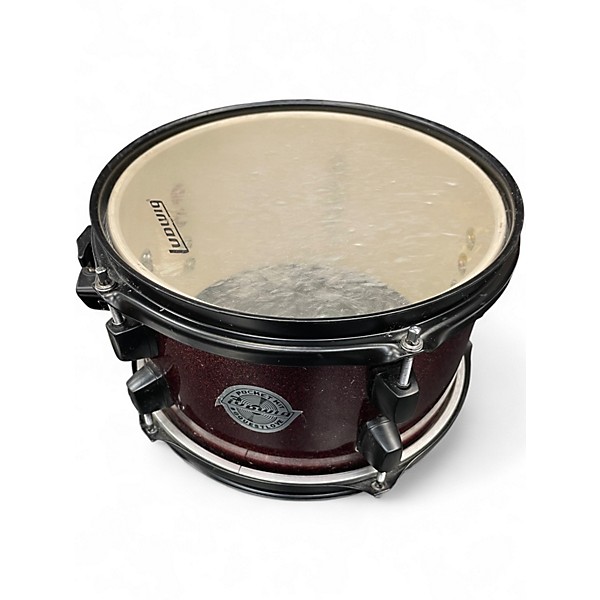 Used Ludwig 4 Piece Breakbeats By Questlove Red Sparkle Drum Kit