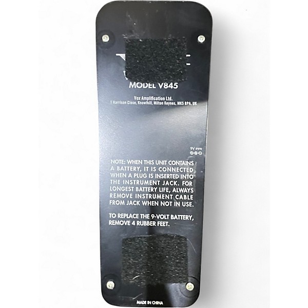 Used VOX V845 Classic Wah Effect Pedal