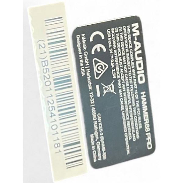 Used M-Audio Hammer 88 Pro