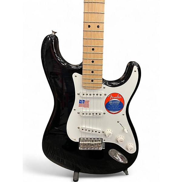 Used 2017 Fender Artist Series Eric Clapton Stratocaster Black Solid Body Electric Guitar