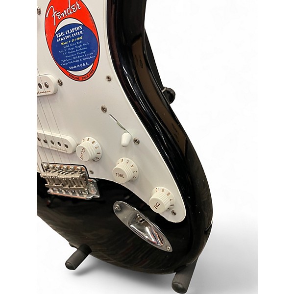 Used 2017 Fender Artist Series Eric Clapton Stratocaster Black Solid Body Electric Guitar