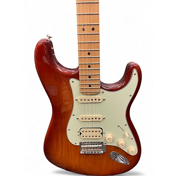 Used 2019 Fender STRAT DELUXE  Tobacco Sunburst Solid Body Electric Guitar