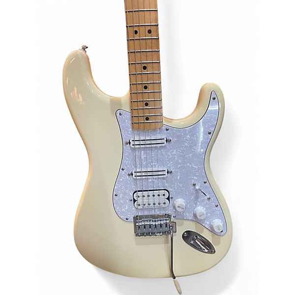 Used Fender Standard Stratocaster Cream Solid Body Electric Guitar
