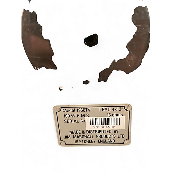 Used Marshall 1960TV 4x12 100W Classic Slant Guitar Cabinet