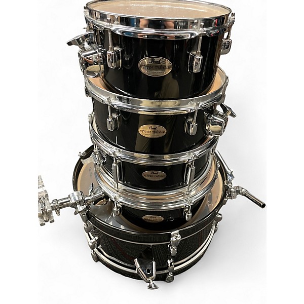 Used Pearl 5 Piece Rhythm Traveler Compact Black Drum Kit