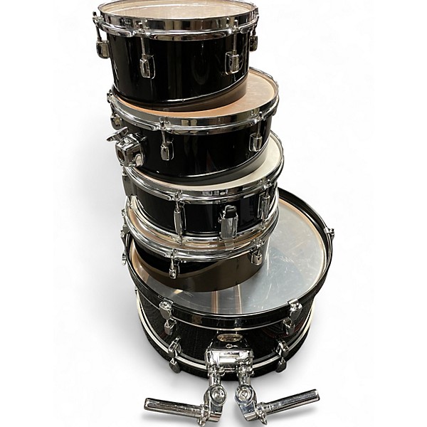 Used Pearl 5 Piece Rhythm Traveler Compact Black Drum Kit