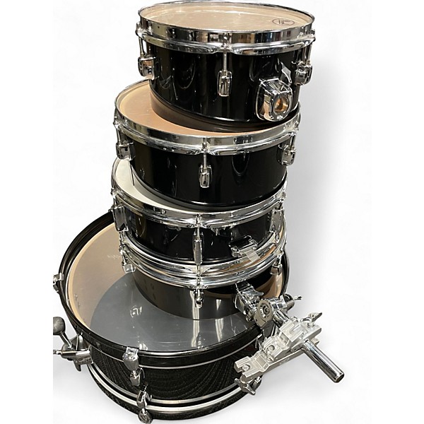 Used Pearl 5 Piece Rhythm Traveler Compact Black Drum Kit