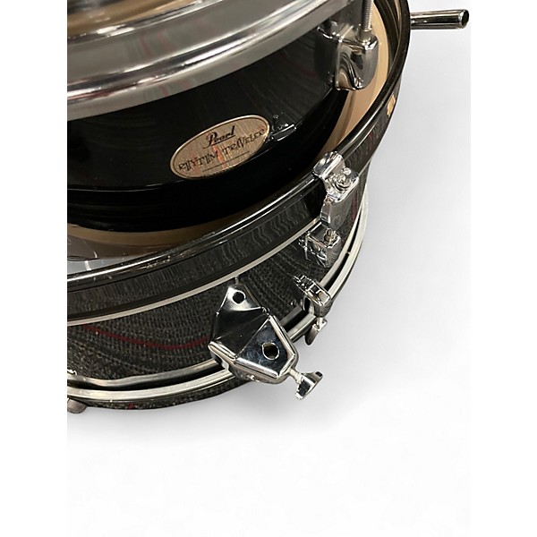 Used Pearl 5 Piece Rhythm Traveler Compact Black Drum Kit