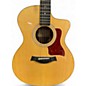 Used Taylor 214CE Deluxe Natural Acoustic Electric Guitar