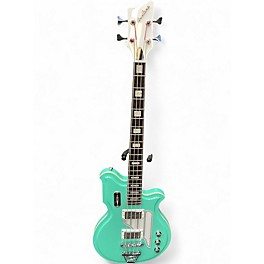 Used Airline map bass Seafoam Green Electric Bass Guitar