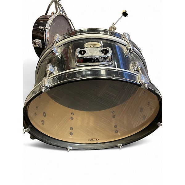 Used Pearl 5 Piece Rhythm Traveler Compact Black Drum Kit