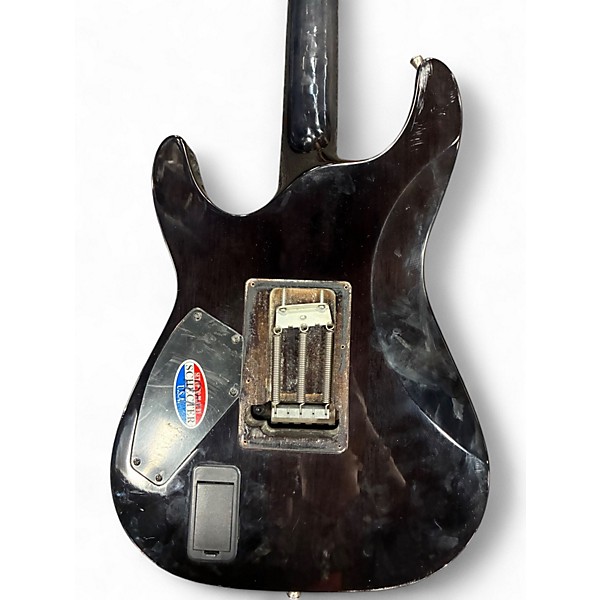 Used Schecter Guitar Research Hellraiser Special C1 See Thru Black Solid Body Electric Guitar
