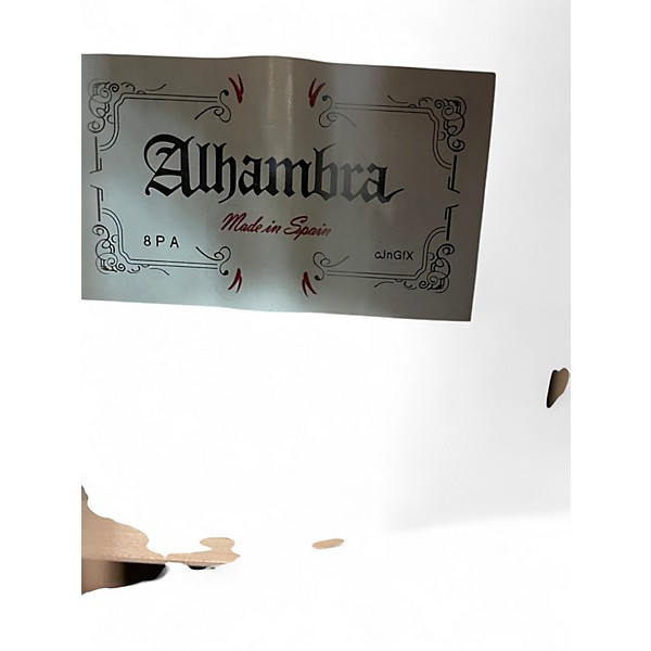 Used Alhambra 8 P A Vintage Natural Classical Acoustic Guitar