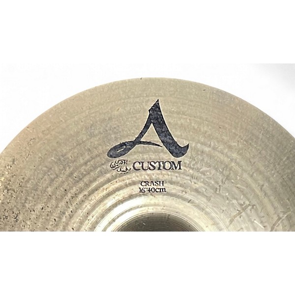 Used Zildjian 16in A Custom Crash Cymbal