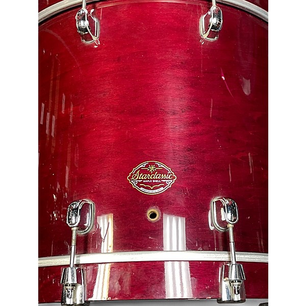 Used TAMA 6 Piece Starclassic Maple Red Drum Kit