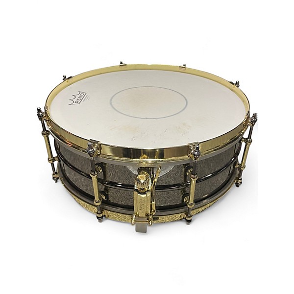 Used Ludwig 14in Black Beauty CX Snare Brass on Brass Drum