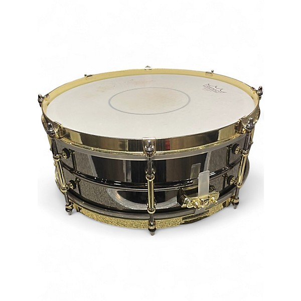 Used Ludwig 14in Black Beauty CX Snare Brass on Brass Drum