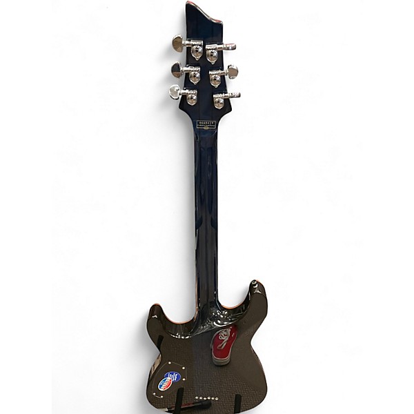 Used Schecter Guitar Research C-1 Classic Blue Flame Solid Body Electric Guitar