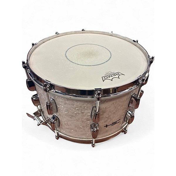 Used Treehouse 14in RADIO KING white marine pearl Drum