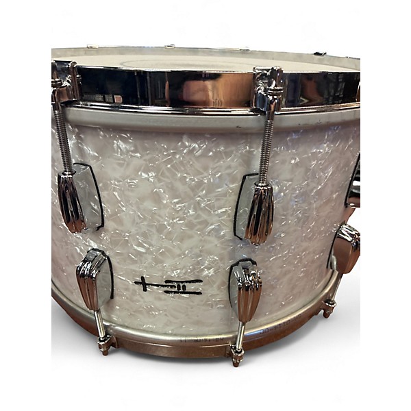 Used Treehouse 14in RADIO KING white marine pearl Drum