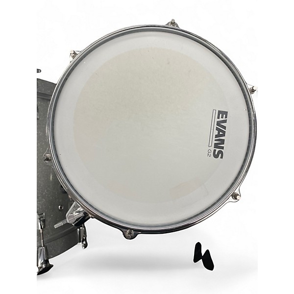 Used Yamaha 4 Piece Absolute Hybrid Silver Sparkle Drum Kit