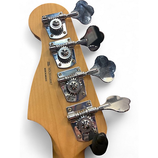 Used Fender 75th Anniversary Commemorative Mexican Precision Bass Silver Electric Bass Guitar