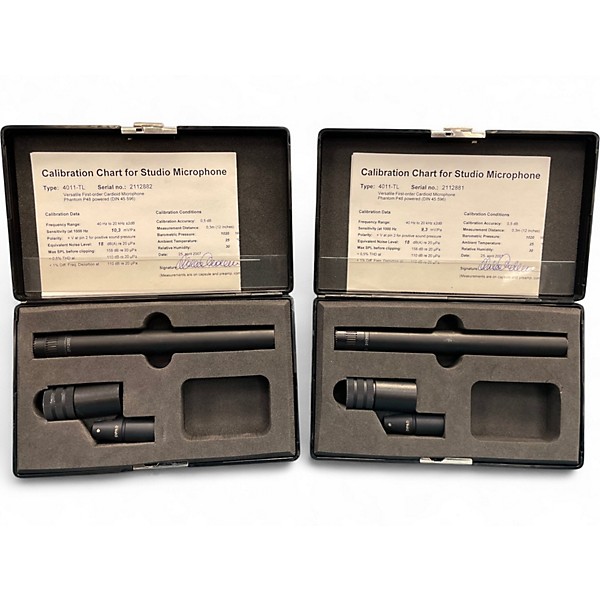 Used DPA Microphones 4011-TL Matched Pair Condenser Microphone