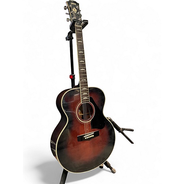 Used Yamaha fj-645 red burst Acoustic Guitar