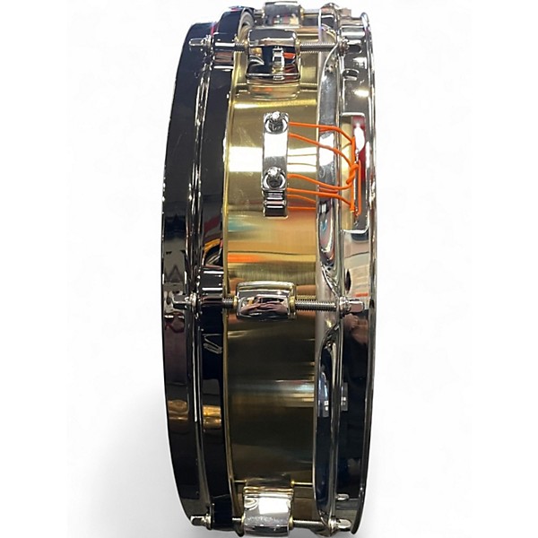 Used Pearl 13in BRASS Piccolo Snare GOLD Drum