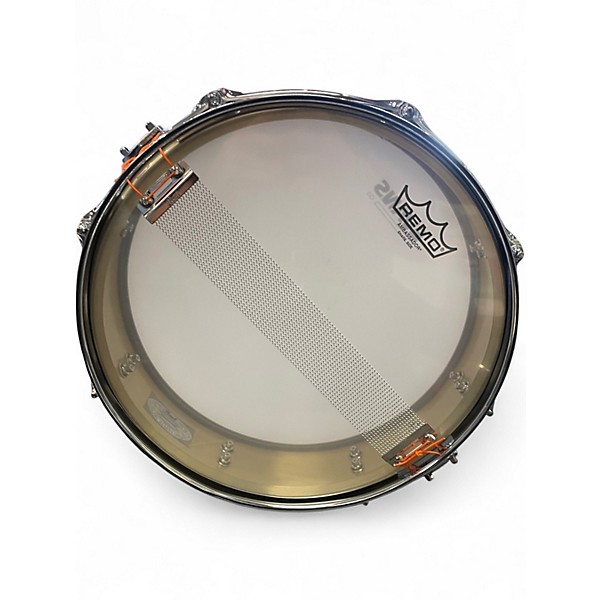 Used Pearl 13in BRASS Piccolo Snare GOLD Drum