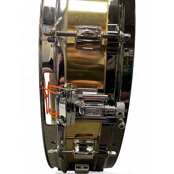 Used Pearl 13in BRASS Piccolo Snare GOLD Drum