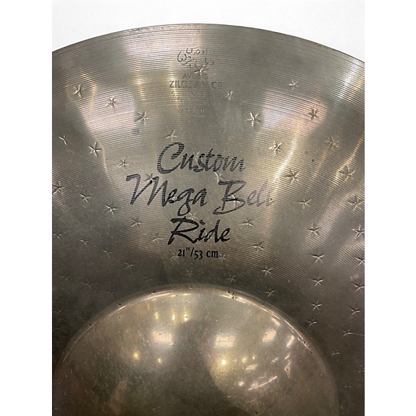 Used Zildjian 21in Z Custom Mega Bell Ride Cymbal