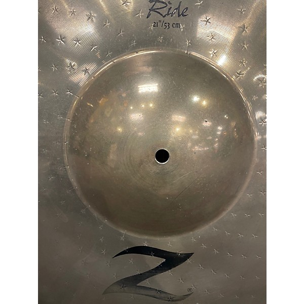 Used Zildjian 21in Z Custom Mega Bell Ride Cymbal