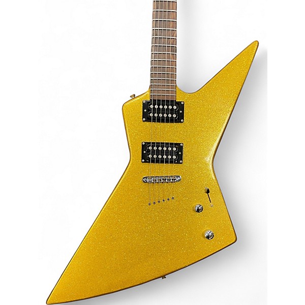 Used Allen Eden EX Body Style Gold Sparkle Solid Body Electric Guitar
