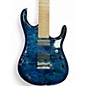 Used Sterling by Music Man John Petrucci JP157 7 String Cerulean Blue Solid Body Electric Guitar