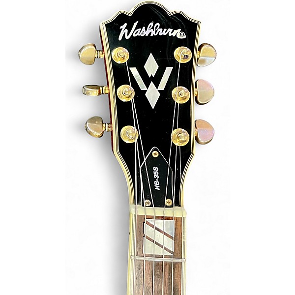 Used Washburn HB35 Cherry Hollow Body Electric Guitar
