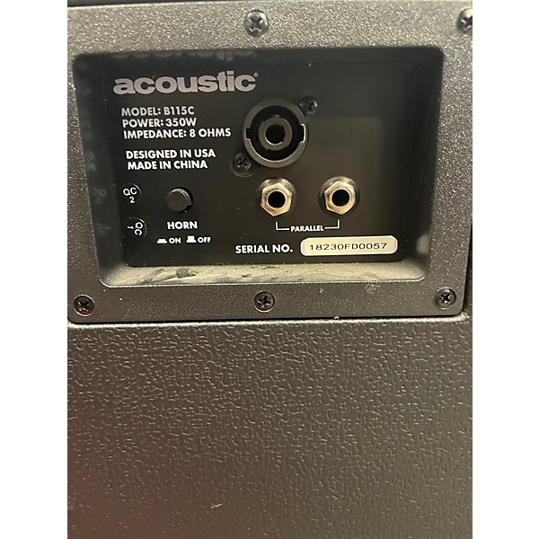 Used Acoustic B115C Bass Cabinet