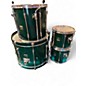 Used Yamaha 4 Piece STAGE CUSTOM Green Drum Kit thumbnail