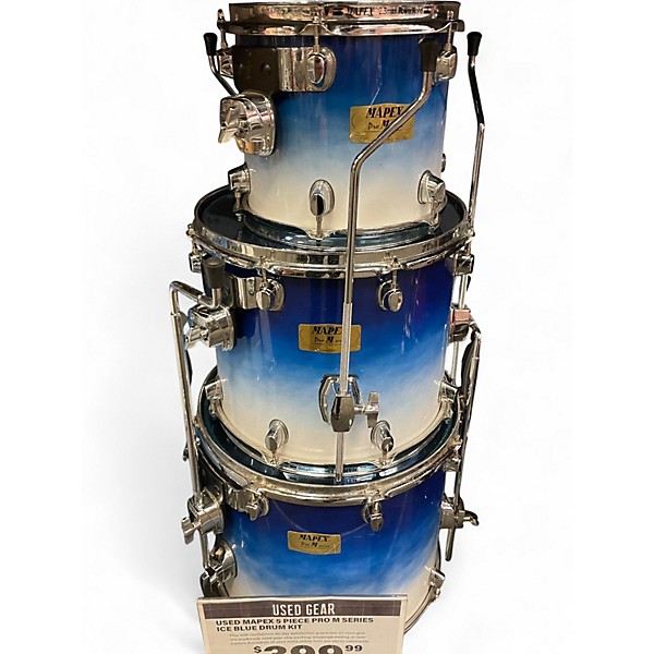 Used Mapex 5 Piece Pro M series Ice Blue Drum Kit