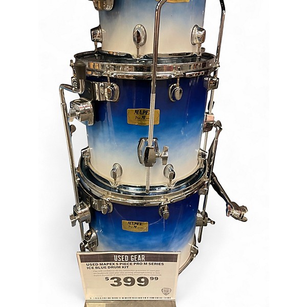 Used Mapex 5 Piece Pro M series Ice Blue Drum Kit