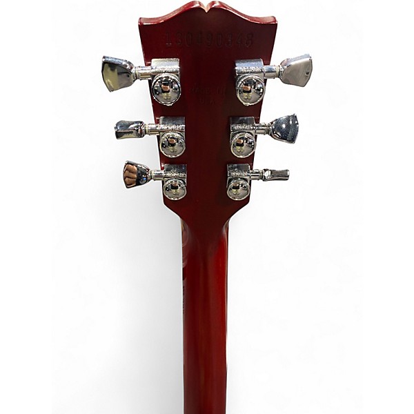 Used 2019 Gibson Les Paul Traditional Pro V Satin Top Wine Red Solid Body Electric Guitar