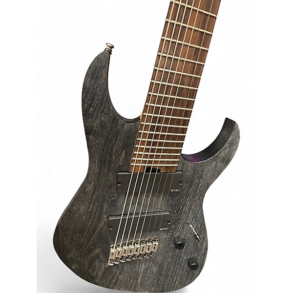 Used Ibanez RGIF8 BLACK STAIN Solid Body Electric Guitar